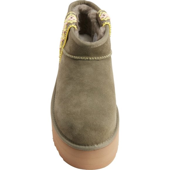 UGG Olive Ankle Boots with Tan Sole - Picture 4 of 8
